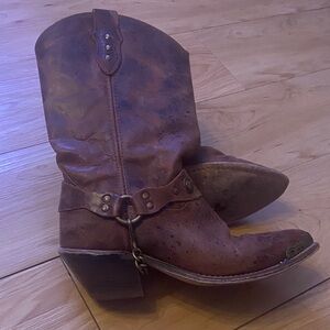 Brown Leather Western Boots